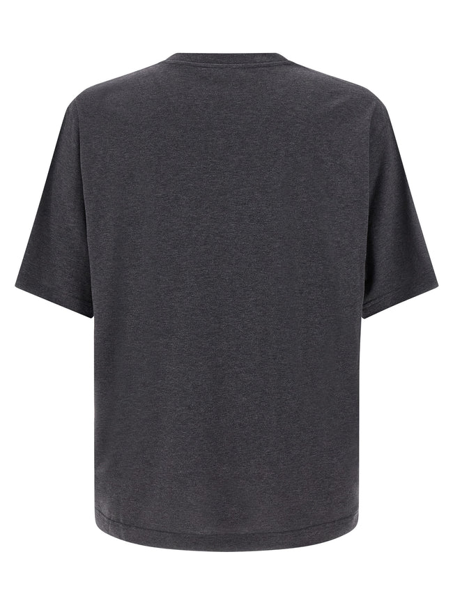 Dolce & Gabbana Graues Baumwoll-T-Shirt