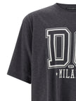 Dolce & Gabbana Graues Baumwoll-T-Shirt