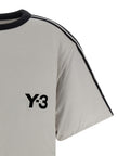 Y-3 Graues Lyocell T-Shirt