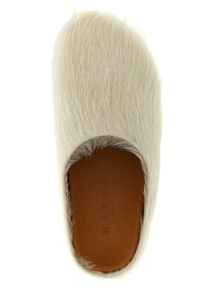 Marni Weiße Mules aus Kalbsleder