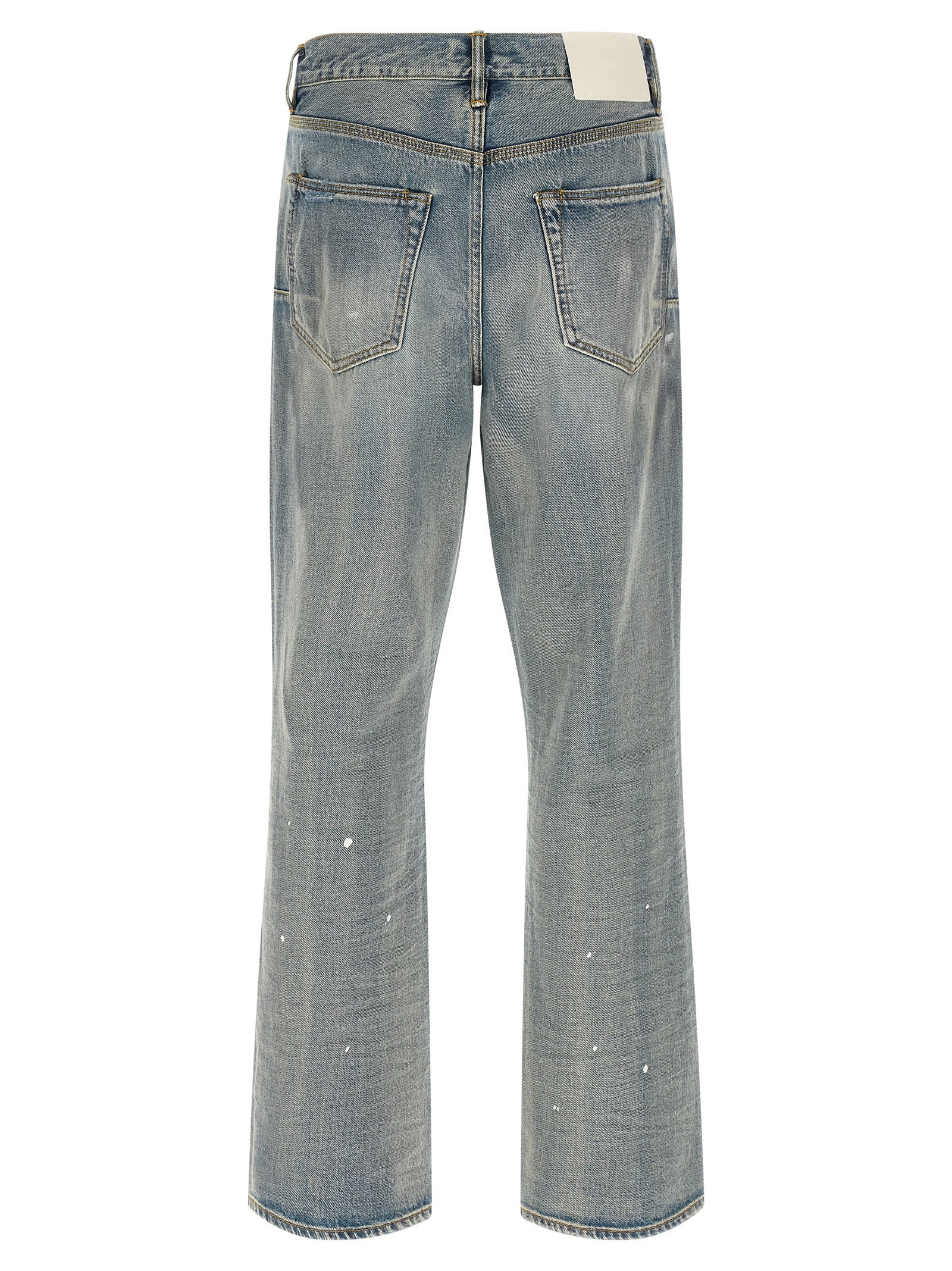 PURPLE Blaue Jeans aus Baumwolle im geraden Schnitt