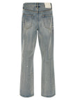 PURPLE Blaue Jeans aus Baumwolle im geraden Schnitt
