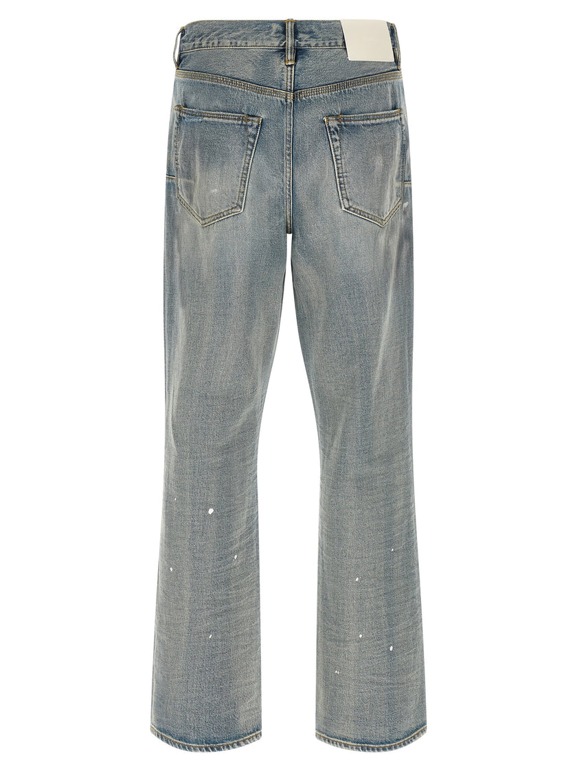 PURPLE Blaue Jeans aus Baumwolle im geraden Schnitt