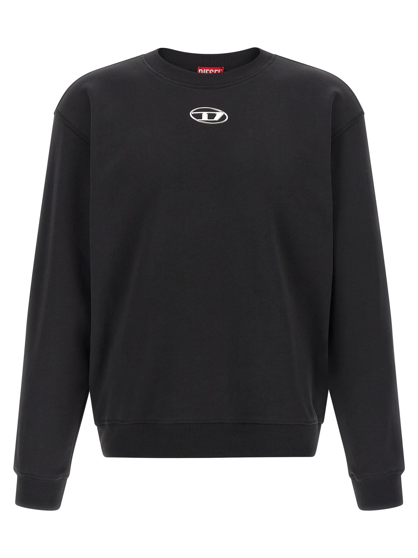 Diesel Schwarzer Baumwoll-Sweatshirt
