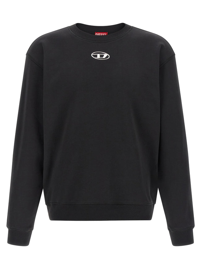 Diesel Schwarzer Baumwoll-Sweatshirt