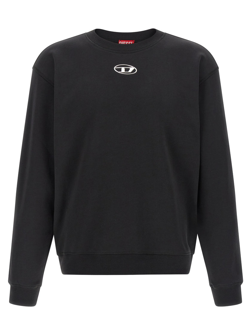 Diesel Schwarzer Baumwoll-Sweatshirt