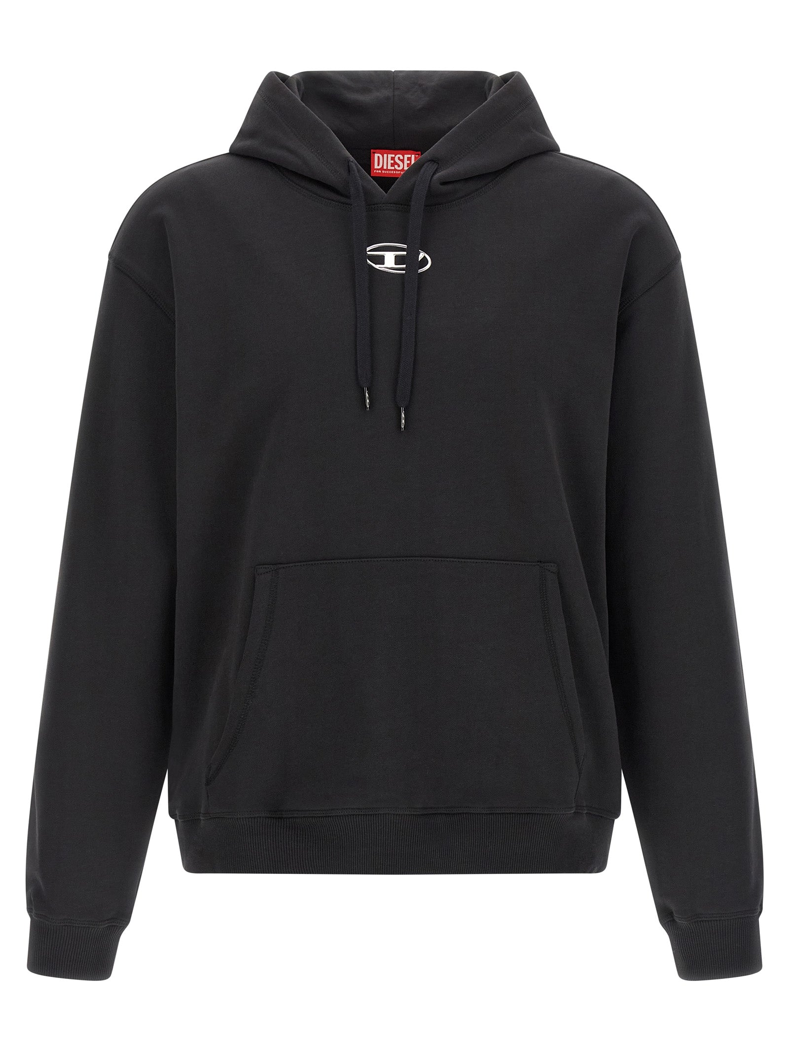 Diesel Schwarzer Baumwoll-Sweatshirt
