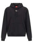 Diesel Schwarzer Baumwoll-Sweatshirt