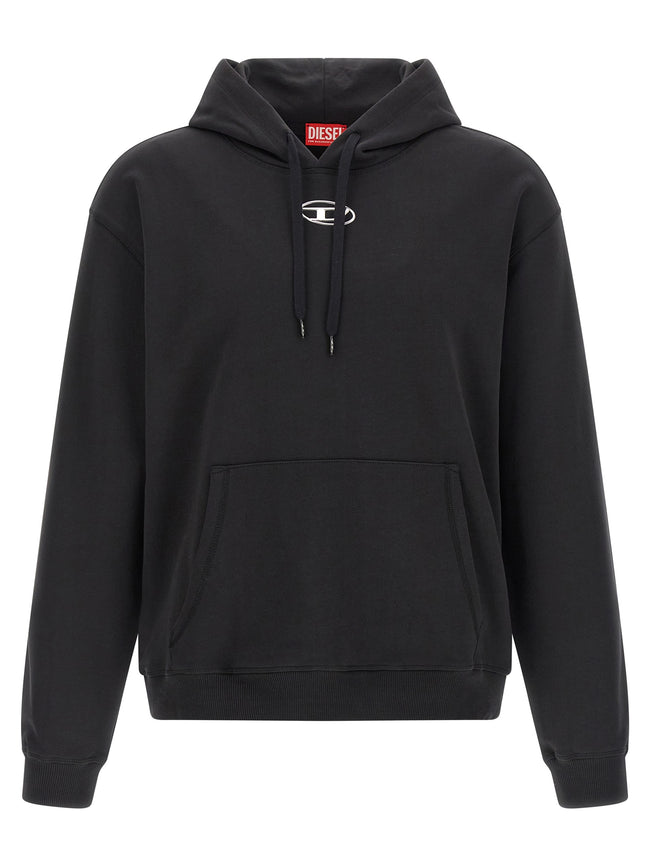 Diesel Schwarzer Baumwoll-Sweatshirt