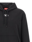 Diesel Schwarzer Baumwoll-Sweatshirt