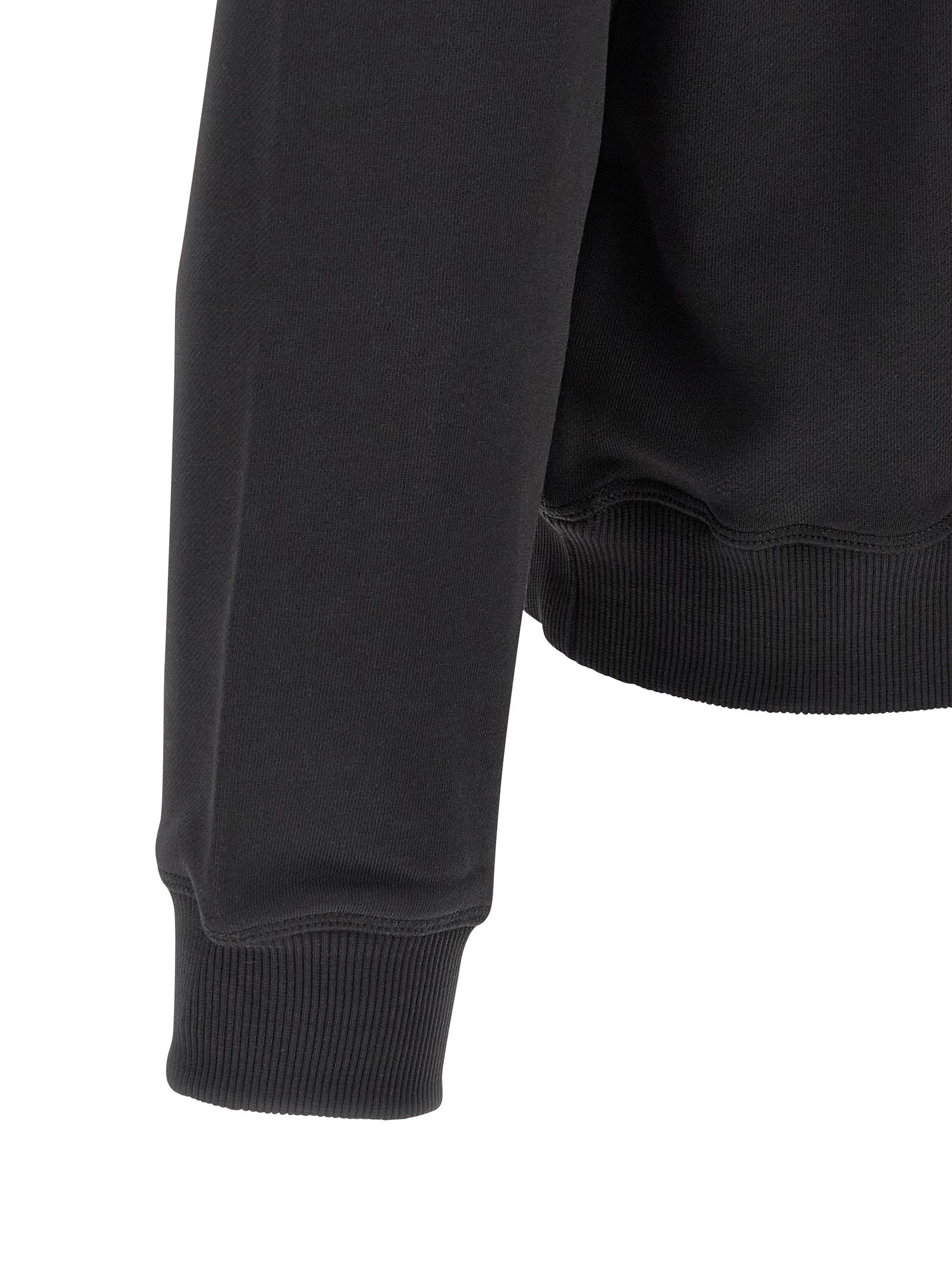 Diesel Schwarzer Baumwoll-Sweatshirt