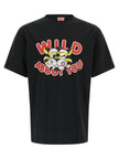 Kenzo Schwarzes Baumwoll-T-Shirt
