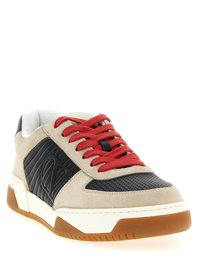 Valentino Garavani Sneakers aus mehrfarbigem Kalbsleder