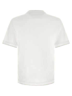 Brunello Cucinelli weißes Baumwoll-T-Shirt