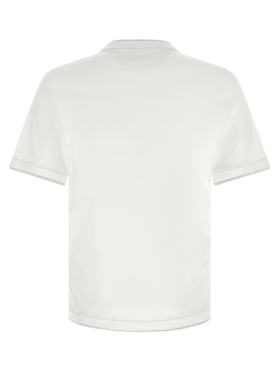 Brunello Cucinelli weißes Baumwoll-T-Shirt