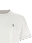 Brunello Cucinelli Weißes Baumwoll-T-Shirt