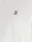 Brunello Cucinelli Weißes Baumwoll-T-Shirt