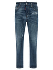 Dsquared² Blaue Jeans aus Baumwolle im geraden Schnitt