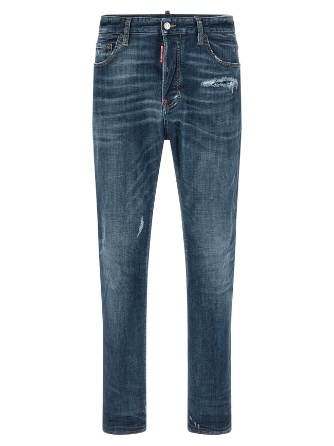 Dsquared² Blaue Jeans aus Baumwolle im geraden Schnitt