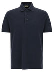 Etro Blaues Baumwoll-Polohemd