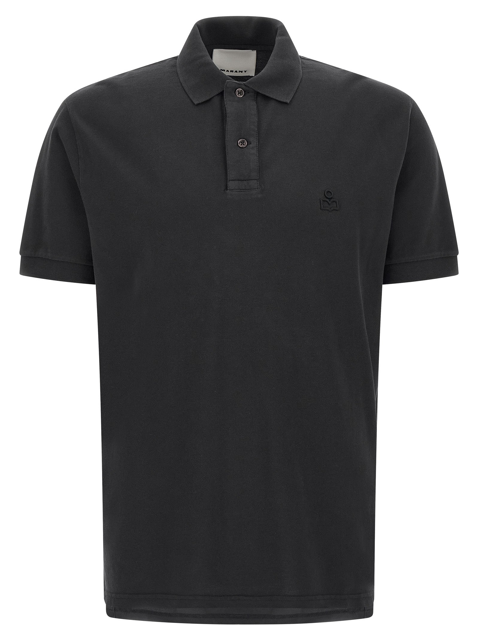 Isabel Marant Schwarzes Baumwoll-Poloshirt