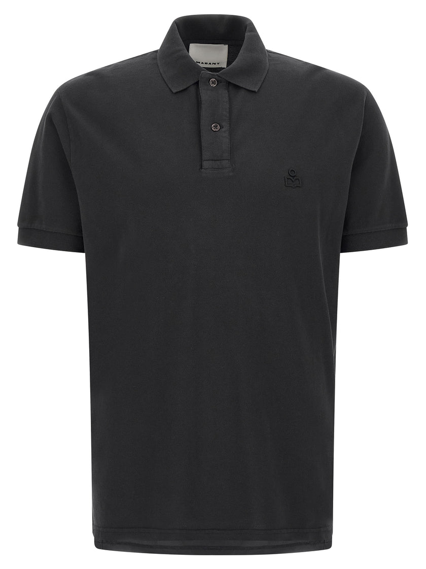 Isabel Marant Schwarzes Baumwoll-Poloshirt