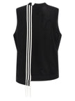 Y-3 Schwarze ärmellose Weste aus Viskose