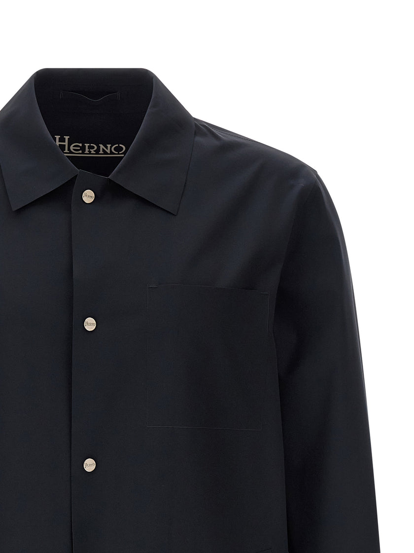 Herno Blaue Shell-Jacke aus Polyamid