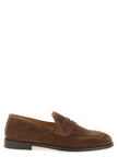 Brunello Cucinelli Braune Kalbsleder-Slipper
