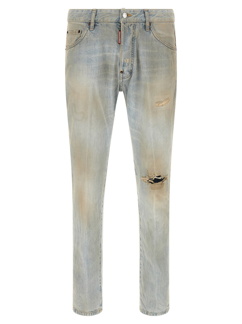Dsquared² Blaue Baumwolljeans Denim