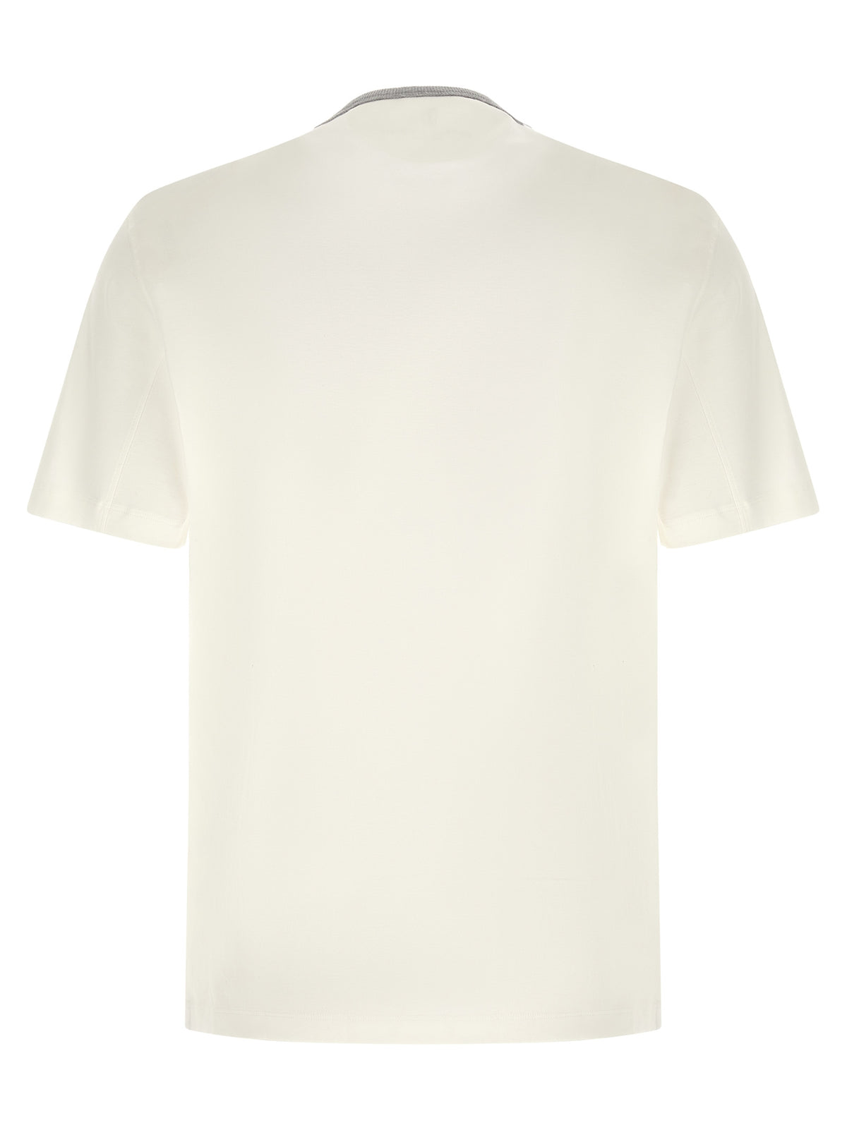 Brunello Cucinelli Weißes Baumwoll-T-Shirt