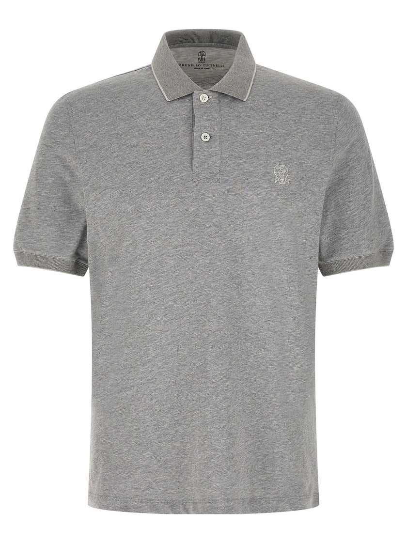 Brunello Cucinelli Graues Baumwoll-Sweatshirt