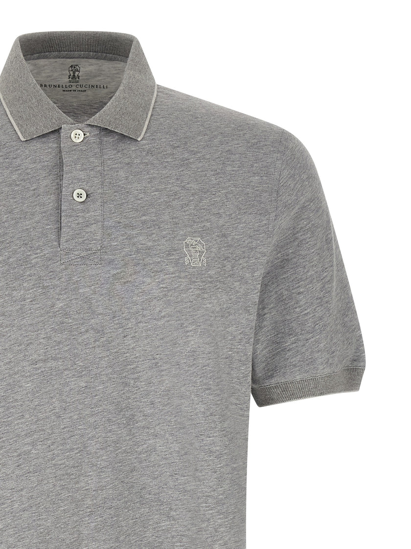 Brunello Cucinelli Graues Baumwoll-Sweatshirt