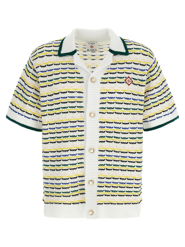 Casablanca Mehrfarbige Baumwollbluse