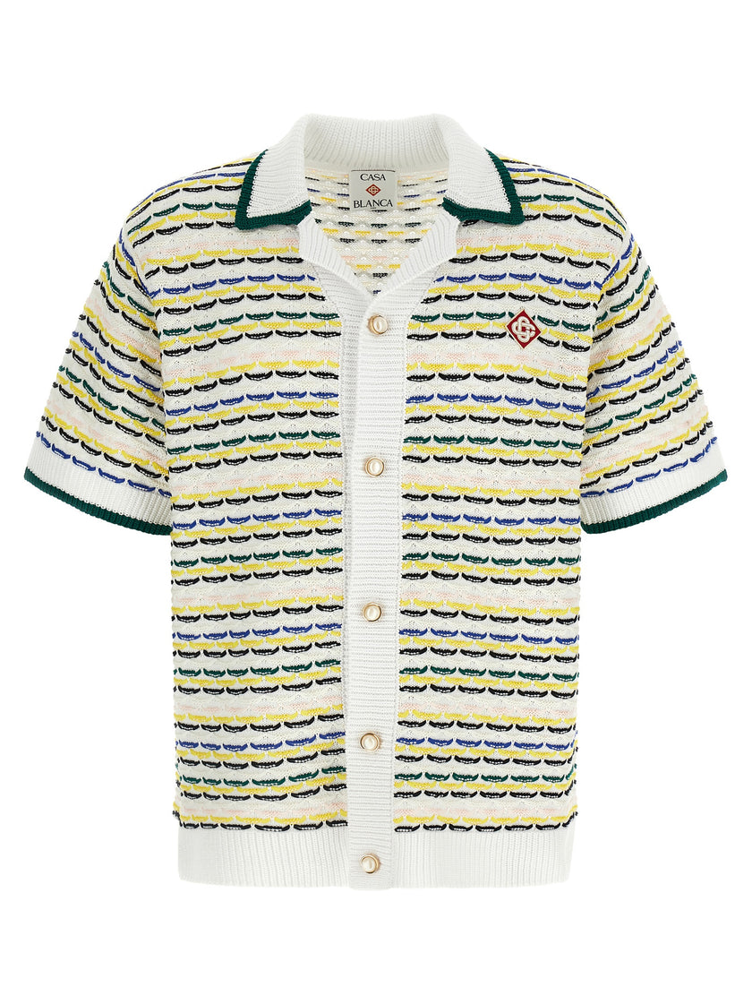 Casablanca Mehrfarbige Baumwollbluse