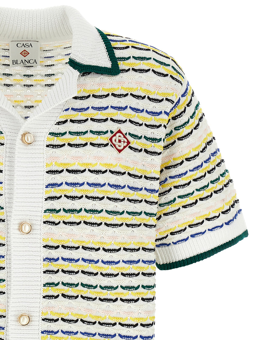 Casablanca Mehrfarbige Baumwollbluse