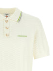 Casablanca Weißes Poloshirt aus Baumwolle