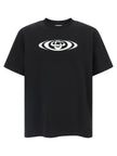 Casablanca Schwarzes Bio-Baumwoll-T-Shirt