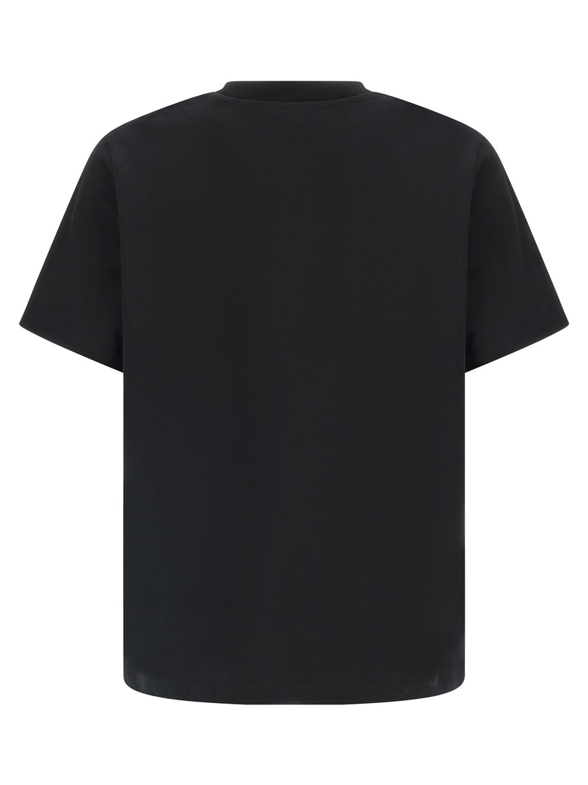 Casablanca Schwarzes Bio-Baumwoll-T-Shirt
