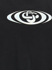 Casablanca Schwarzes Bio-Baumwoll-T-Shirt