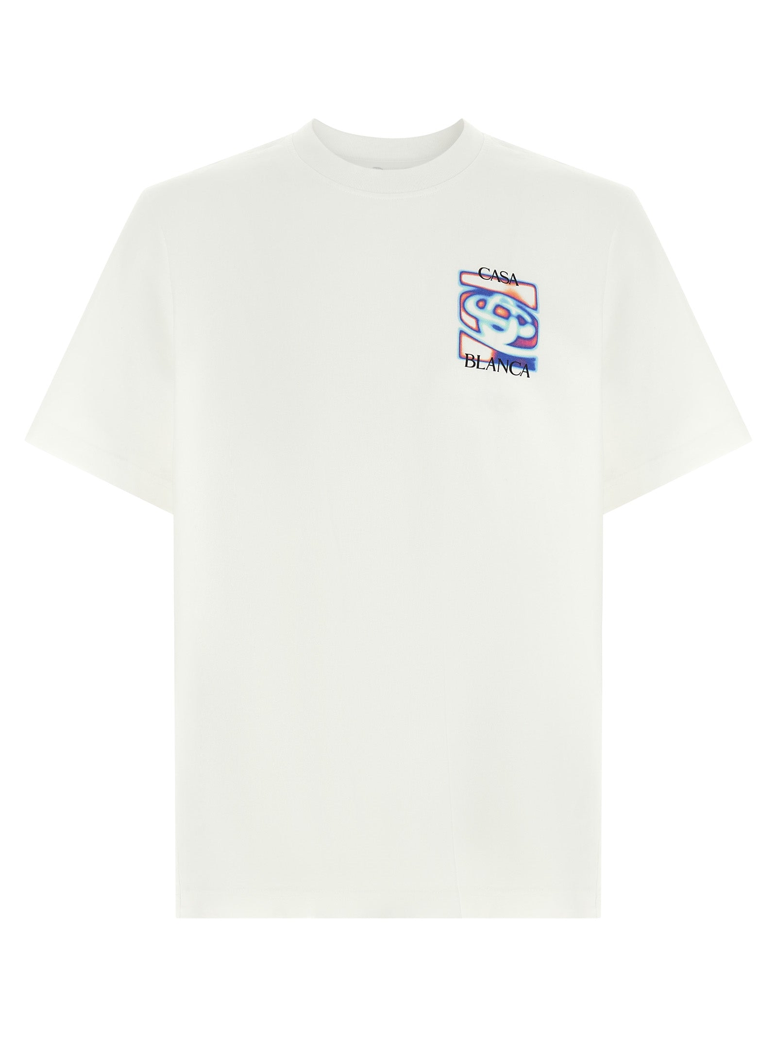 Casablanca Weißes T-Shirt aus Bio-Baumwolle