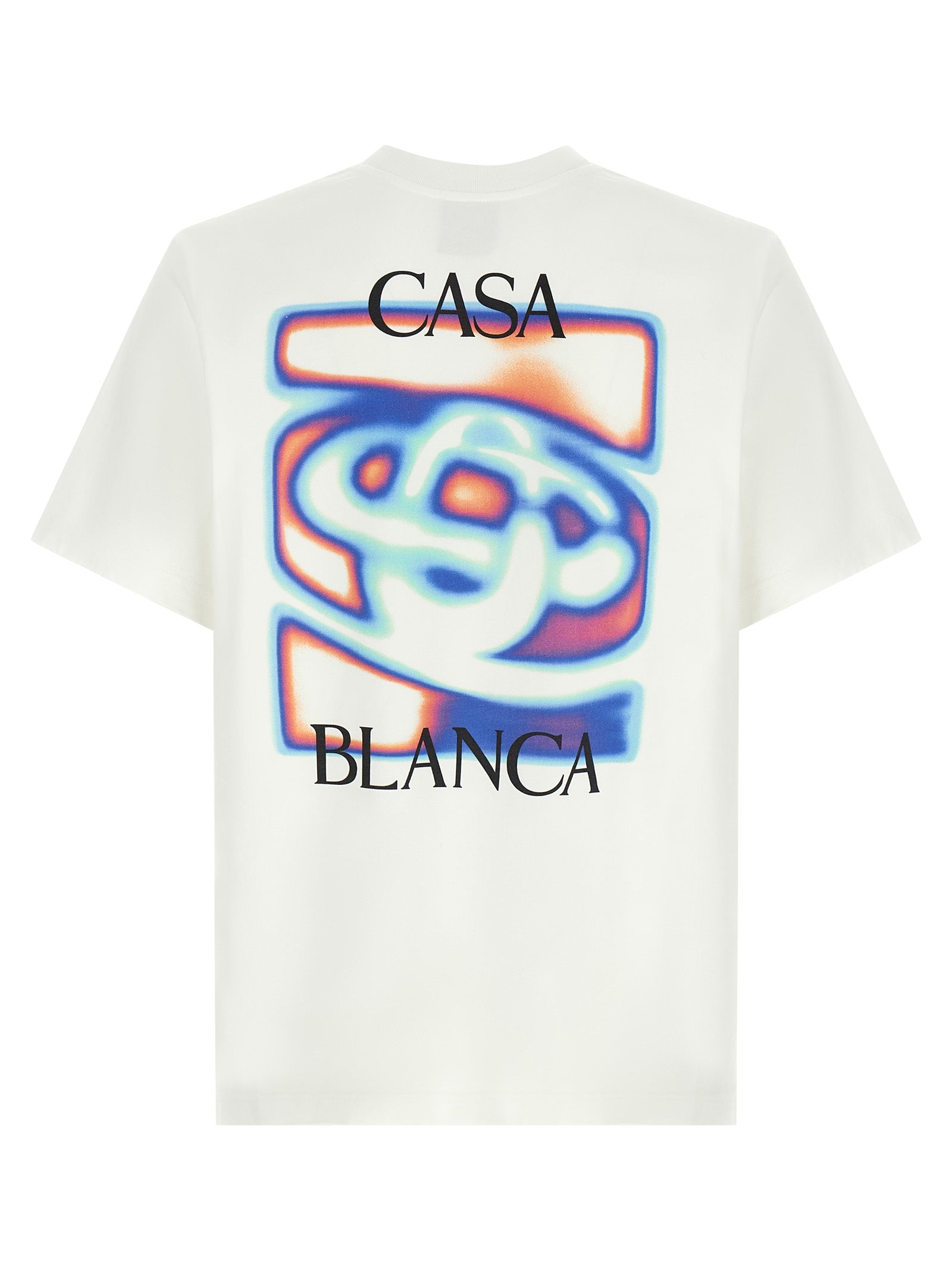 Casablanca Weißes T-Shirt aus Bio-Baumwolle