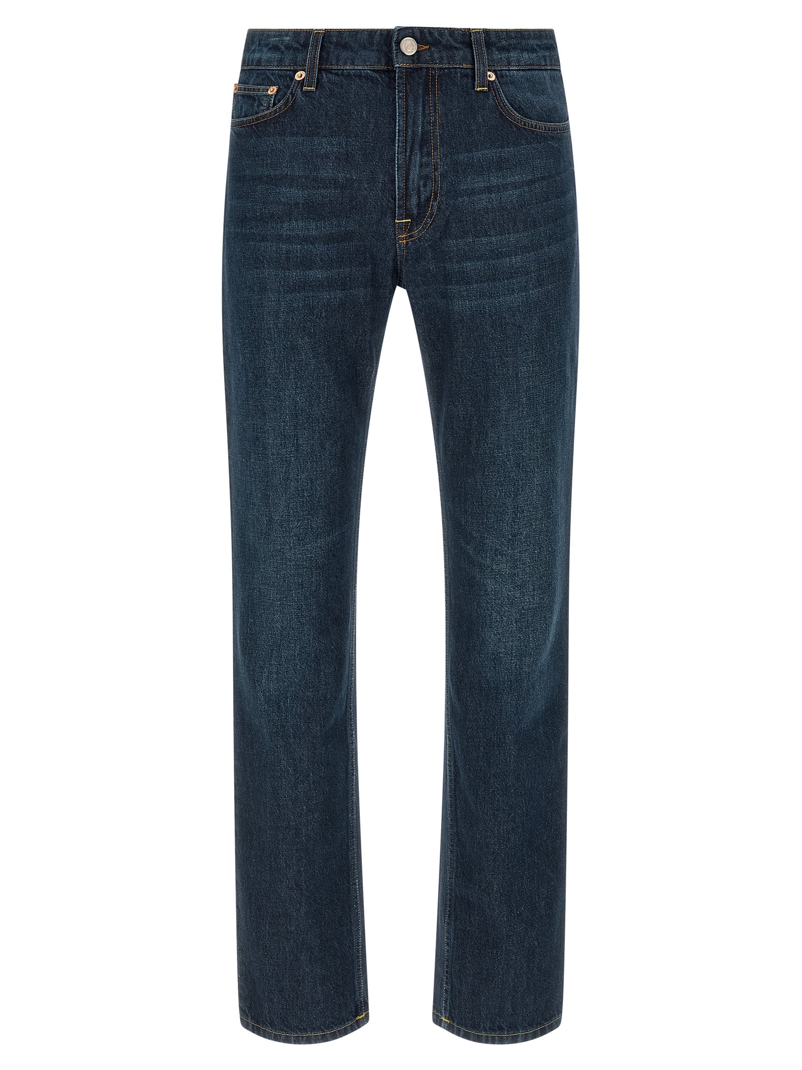 Department 5 Blaue Jeans aus Baumwolle im geraden Schnitt