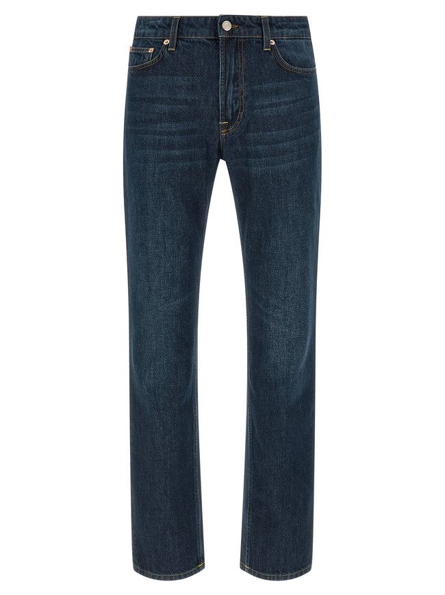 Department 5 Blaue Jeans aus Baumwolle im geraden Schnitt