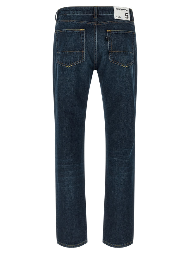 Department 5 Blaue Jeans aus Baumwolle im geraden Schnitt