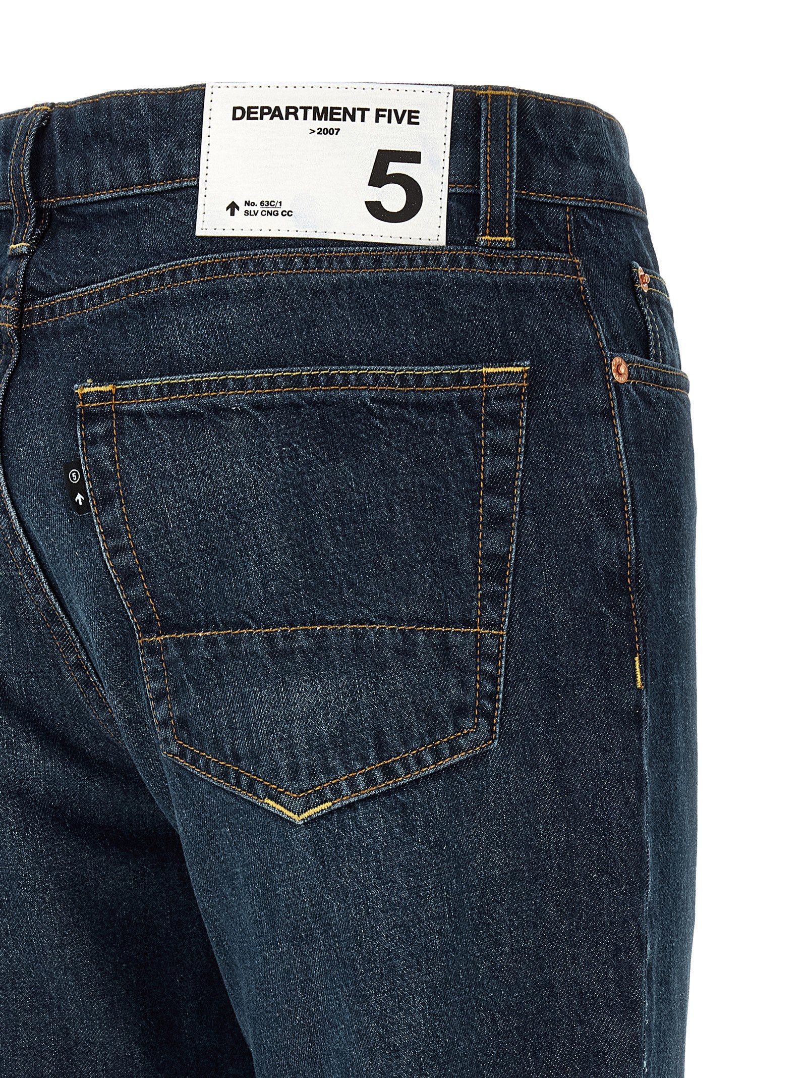 Department 5 Blaue Jeans aus Baumwolle im geraden Schnitt