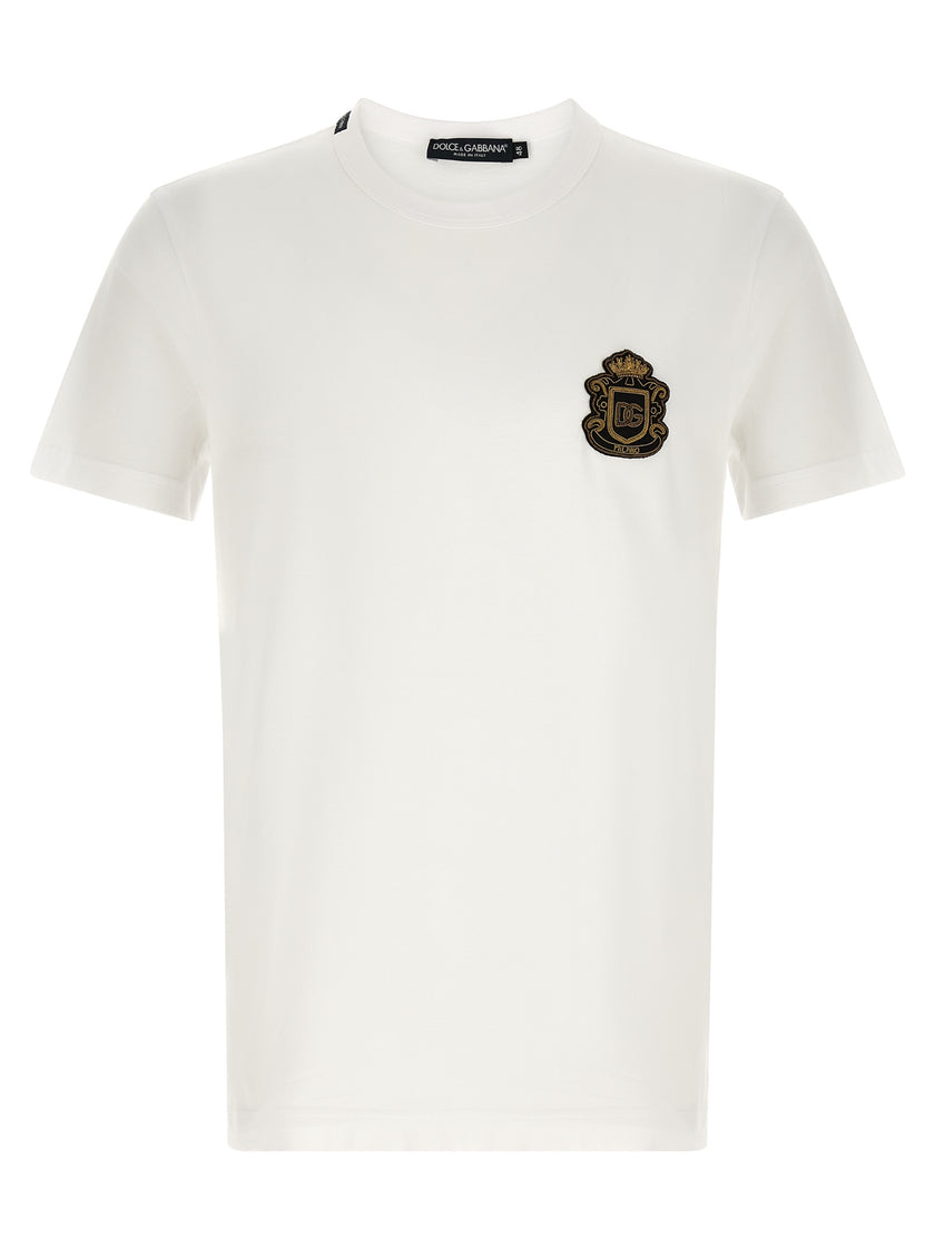 Dolce & Gabbana Weißes Baumwoll-T-Shirt