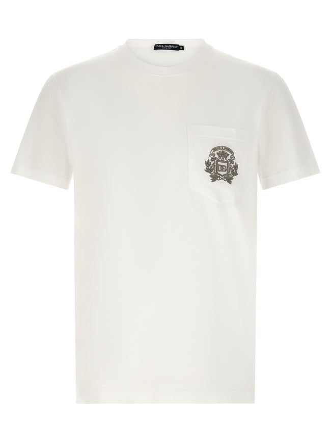 Dolce & Gabbana Weißes Baumwoll-T-Shirt