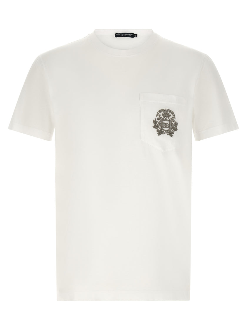 Dolce & Gabbana Weißes Baumwoll-T-Shirt