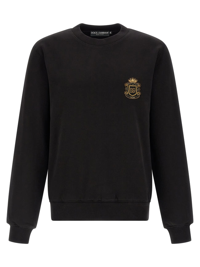 Dolce & Gabbana Schwarzer Baumwoll-Sweatshirt